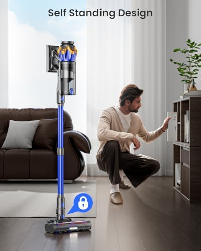 Cordless Vacuum Cleaner, Upgraded 650W 55KPA 70Mins Cordless Stick Vacuum Cleaner with Self-Standing and Touch Screen, Anti-tangle Wireless Vacumm, Vacuum Cleaners for Home/Pet Hair/Carpets/Floors - Image 5