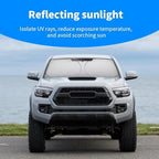 Front Windshield Sun Shade Custom Fit Compatible for Tacoma 2016-present Sunshade Foldable UV Ray Reflector Sun Visor Protector Accessories Shield Cover Reflective (for Tacoma 2016-present) - Image 3