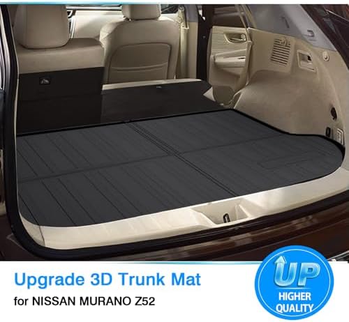 Powerty Trunk Mat for Nissan Murano 2015-2024, All Weather TPE Cargo Mat Liner for Murano Rear Trunk - Image 2