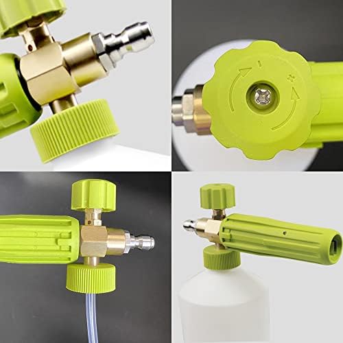 Foam Cannon 1 L Bottle Car Wash Snow Foam Lance with 1/4" Quick Connector Pressure Power Jet Washer Quick Release Adjustable Nozzle - Image 3