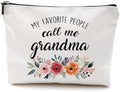 DILSJ Grandma Gifts Makeup Bag, Grandma Gifts For Christmas From Grandson Grandkids Cosmetic Bags For Women, Grandmother Gift Zipper Makeup Pouch Travel Organizer Toiletry Bag by DILSJ
