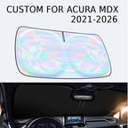 for Acura MDX 2021 2022 2023 2024 2025 2026 Windshield Sun Shade - Custom Fit Acura MDX 4 Layers Sunshade Foldable Front Window Sunshade Sun Visor Protector Block UV Rays Keep Your Car Cooler - Image 2