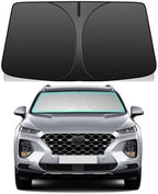 Windshield Sun Shade for Hyundai Santa Fe 2019-2023 Foldable Front Window Sunshade Car Accessory by Unknown