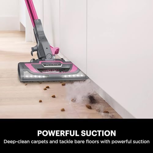 Shark Rocket Pro DLX Corded Stick Vacuum, XL Cup, Handheld, Fuchsia, HV371 - Image 3
