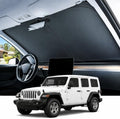 REEVAA Car Windshield Sun Shade for Jeep Wrangler, XS (60''L x 21''W) by REEVAA