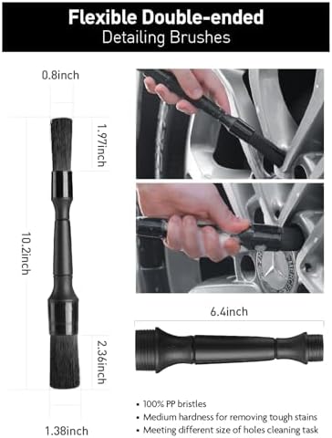 Fantasticlean 6PCS Car Wheel Brush Kit for Cleaning Tires - Image 5