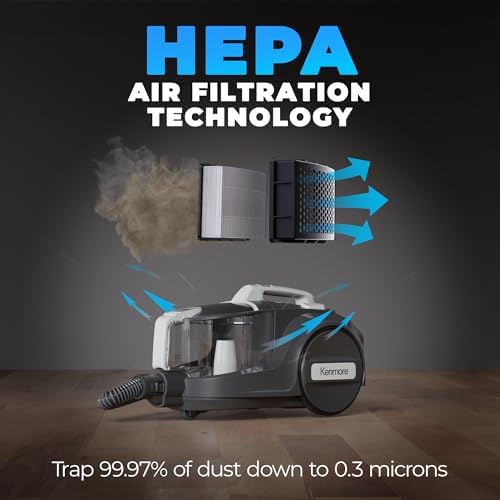 Kenmore 500 Series Bagless Canister Vacuum with Hair Eliminator Brushroll - Image 4