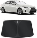 TINGLU Sun Shade for Le xus is Sedan (NOT for Le xus RX, ES) 2014-2020 Accessories Windshield Sun Shade Window Shade UV Rays Protection Sun Visor Cover with Steering Wheel Sunshade Storage Bag by TINGLU