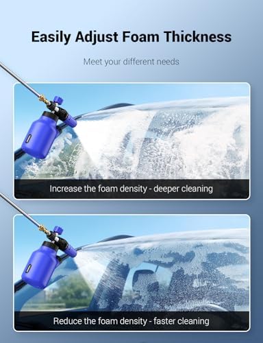 AUTOWN Pressure Washer Foam Cannon, Professional Car Wash Foam Sprayer, 1 L - Image 4