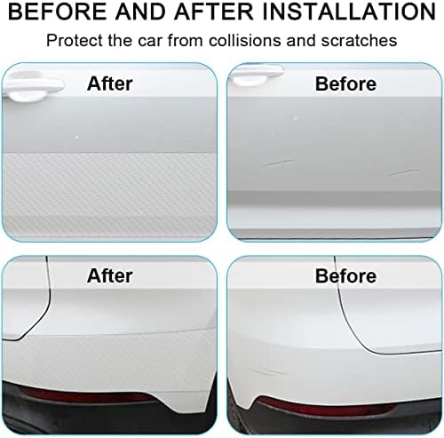 Storystore Car Door Edge Guards, 4In x 33Ft Door Sill Guard Protector, Anti-Scratch Adhesive Tape, Automotive Anti-Collision Strip for Car Door Edge/Front and Rear Bumper/Door Sill Protector | Trim-to-fit Carbon Fiber Protective Strip for Door Edges, B... - Image 6
