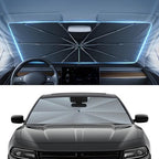 Autorder Umbrella Windshield Sun Shade for 2011-2023 Dodge Charger Sunshade Accessories,Upgraded Ice Crystal Material, Windshield Umbrella Front Window Sunshade, Foldable Block UV Rays Keep Car Cool by Autorder