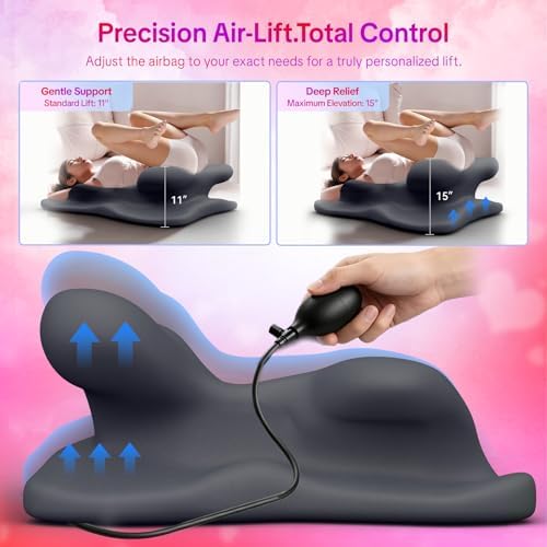 Extra Large & Wide Adjustable Airbag Intimacy Pillow- Gray - Image 4