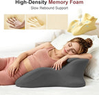 Sex Toys Couple Pillow for Intimacy, 27° Sex Pillowcase Wedge Pillow- Gray - Image 7
