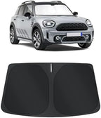 TINGLU Sun Shade for Mini Countryman Cooper F66 SUV 2017-2025 2026 Accessories Windshield Sun Shade Window Shade UV Rays Protection Sun Visor Cover with Steering Wheel Sunshade Storage Bag by TINGLU