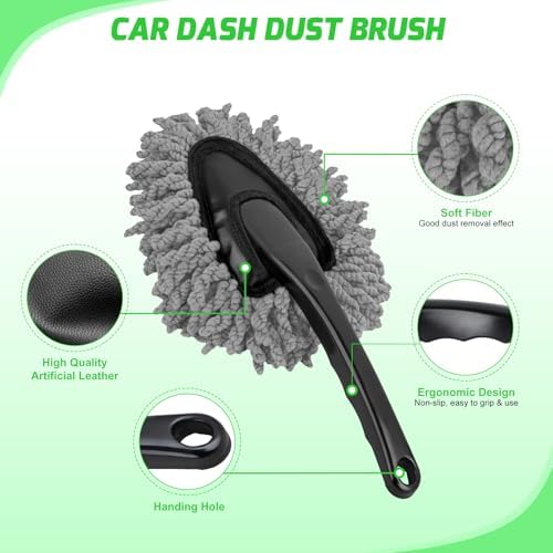 Nilight 15PCS Car Detailing Kit for Interior Exterior Car Care, Green - Image 4