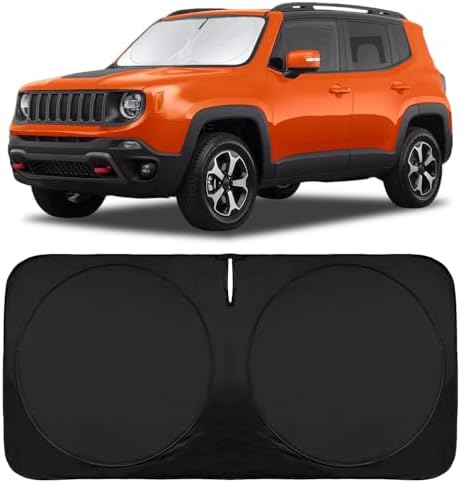 Windshield Sun Shade for Jeep Patriot Renegade 2015-2024 2025 2026 by INSAUTO