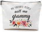 DILSJ Grammy Gifts Makeup Bag, Grammy Gifts For Christmas From Grandkids Cosmetic Bags For Women, Best Grandma Gift From Granddaughters Grandsons Zipper Makeup Pouch Travel Organizer Toiletry Bag by DILSJ