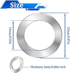 30PCS Oil Drain Plug Gasket,14mm Copper and Aluminum Crush Washers Assortment Kit,Automotive Replacement Drain Plug Gaskets-OEM 007603-014106/OEM 94109-14000 - Image 3
