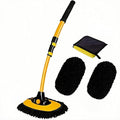 BMLEI Car Wash Brush with Long Handle, Cleaning Mop Car Wash Kit,Yellow by BMLEI