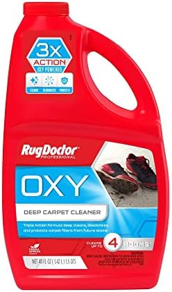 Rug Doctor Triple Action Oxy Deep Carpet Cleaner, 48 oz., Deep Cleans, Deodorizes, & Protects, Concentrated, Professional-Grade, 3X Action Formula by RugDoctor
