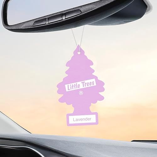 LITTLE TREES Car Air Freshener | Hanging Tree Provides Long Lasting Scent for Auto and Home | 24 Air Fresheners |Lavender - Image 5