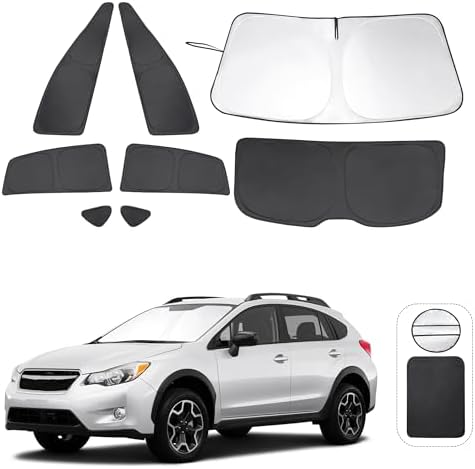 TINGLU Window Shades for Subaru Crosstrek 2013 2014 2015 2016 2017 Accessorie Car Side Full Windows Rear Triangular Windshield Sun Shade Sun UV Rays & Privacy Protection for Camping,Napping 8PCS by TINGLU