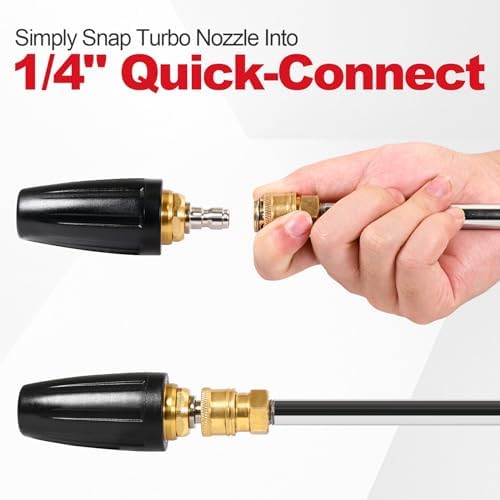 YAMATIC Pressure Washer Turbo Nozzle 5 Spray Nozzles, 3600 PSI 4.0 GPM - Image 4