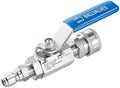 3/8" Quick Connect Pressure Washer Ball Valve, 5000 PSI by EZALOR