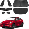 TINGLU Window Shades for Tesla Model Y Juniper 2025 2026 Accessories Car Side Full Windows Rear Triangular Windshield Sun Shade Sun UV Rays & Privacy Protection for Camping,Napping,Relaxing 8PCS by TINGLU