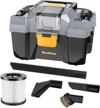 20V Cordless Vacuum Cleaner-Wet/Dry Shop Vac,2.6 Gallon Capacity,Compatible with DeWALT Batteries (Bare Tool - No Battery & No Charger),Ideal for Cleaning Car,Home Spaces,and Workshops RCSV-20 by ReliaRoads