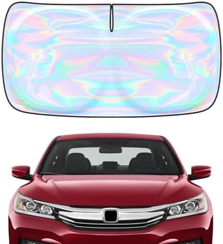 Windshield Sun Shade for Honda Accord 2013-2017 - 4 Layers Sunshade Compatible with Honda Accord Foldable Front Window Sunshade Sun Visor Protector Block UV Rays Keep Your Car Cooler Car Accessories by Unknown