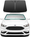Windshield Sun Shade for 2013-2021 Ford Fusion Double Layer Foldable Car Front Window Sunshade Accessories 240 T Sun Visor Protector Reflective Cover Block UV Rays & Sun Heat by Unknown