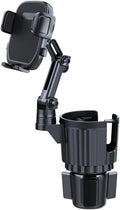 Cup Holder Phone Mount for Car, 2 in 1 Cell P Car Mount 360 Rotation Cup Holder Expander for Stanley 10-40oz Drink Bottles, Mugs and Phone Compatible with iPhone Samsung by Unknown
