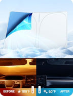 BASENOR Windshield Sunshade for 2026-2021 Tesla Model S/Model S Plaid - Image 2