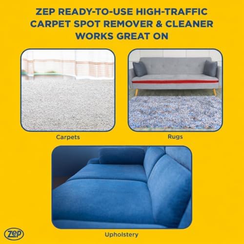 Zep High Traffic Carpet Cleaner - 1 Gallon - Penetrating Formula Removes Deep Stains. Make High-Traffic Areas Look New Again (Pack of 4) - Image 5