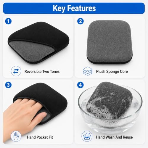 Car Screen Cleaner, Reversible Microfiber Cleaning Pad for Dashboard - Image 6