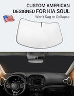 Proadsy Custom Fit 2020-2026 Kia Soul Windshield Sun Shade, Blocks Heat - Image 2