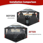 RT-TCZ for Wrangler Rear Seat Divider Net Mesh, Pet Dog Car Barrier for Jeep Wrangler JK JL Gladiator JT Cargo Net Black - Image 2