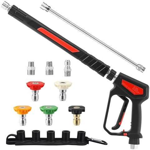 RIDGE WASHER Pressure Washer Gun 5000 PSI, 12 GPM, M22 Fitting by RIDGEWASHER