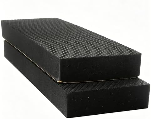 1.2" Extra Thick Garage Wall Protector 2 Pack - Self-Adhesive Car Door Protector Foam Bumper Guards for Garage Walls, Parking Aid to Prevent Dings & Scratches, Concrete Drywall Friendly, Black by GameXcel