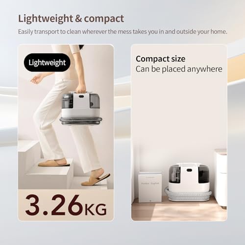 PUREBEAR 18Kpa Portable HandHeld Carpet Cleaner Machine With Shampooer - Image 6