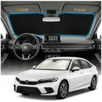 for Honda Civic Sun Shade Windshield Cover - Custom Fit Civic Accessories 2022-2025 2026 Sunshade Foldable UV Protection & Heat Shield Sun Visor Accessories by Unknown