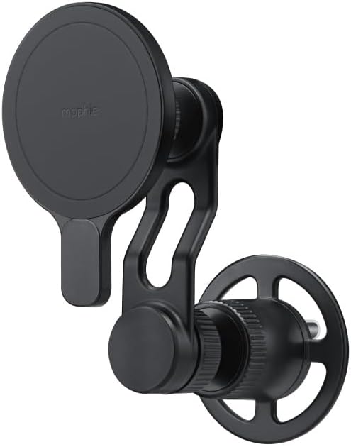 Mophie Magnetic Vent Mount for Apple iPhone 16/15/14/13/12 Series - MagSafe Compatible, Adjustable Arm, Multiple Angles, Black by mophie
