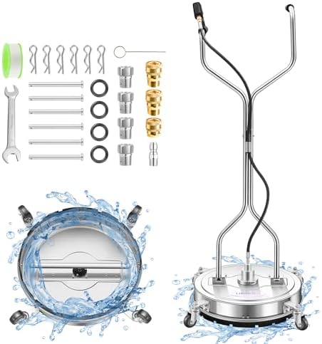 LidoDola 20'' Pressure Washer Surface Cleaner, Power Washer Accessory by LidoDola
