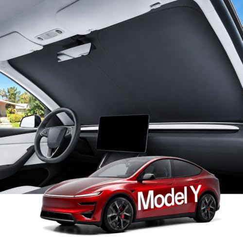 REEVAA Car Windshield Sun Shade for Tesla Model Y/YL (2026-2016) by REEVAA