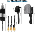Wheel &Tire Brush, 6PCS Car Wheel Cleaner Brush Set, Detailing Brush Set | Wheel Brushes for Cleaning Wheels, Rim Brush for Car Body Exterior Surface, Carpet, Truck, SUV, RV, Motorcycle - Image 7
