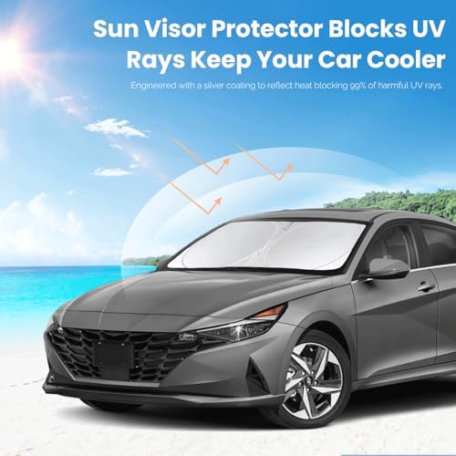 Sunshade for 2021-2024 2025 2026 Hyundai Elantra Windshield Sun Shade - Image 5
