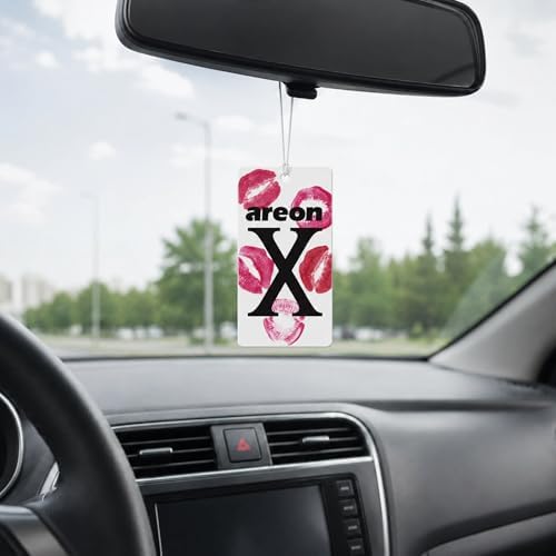 AREON X Kiss Hanging Air Freshener - Vanilla Mystery Long Lasting Hanging Fragrance for Car Interior - Stylish Hanging Scent Freshener - Premium Aroma Experience with Easy to Use Design (Pack of 3) - Image 2