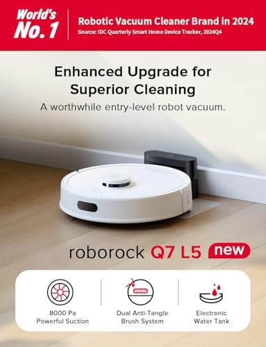 roborock Q7 L5 Robot Vacuum and Mop Combo, 8,000Pa Suction - Image 2