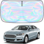 for Ford Fusion 2013-2021 Windshield Sun Shade Cover - Custom Fit Ford Fusion 4 Layers Sunshade Foldable Front Window Sunshade Sun Visor Protector Block UV Rays Keep Your Car Cooler Car Accessories by Unknown